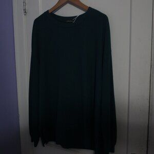 Blue Offenen Long Sleeve T-Shirt, Size 1X